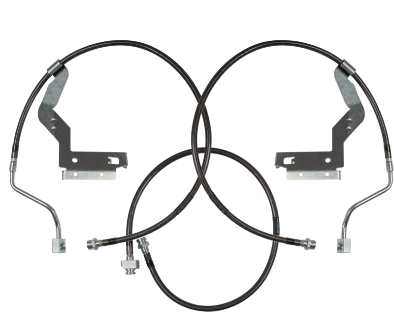 Carli 05-07 Ford F250/350 SD Hardware Braided Brake Lines 4.5in System - CS-FORDBBL-05