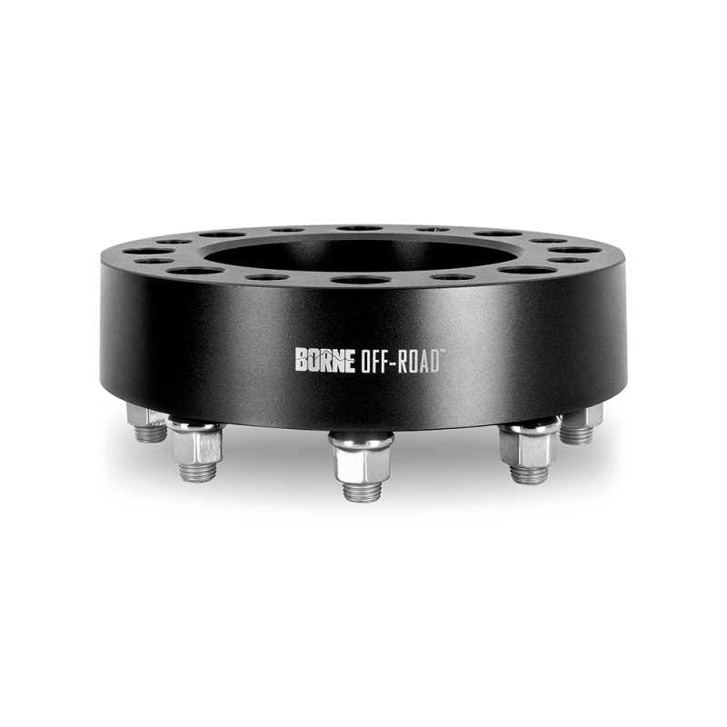 Borne Off-Road Wheel Spacers - 8X170 - 125 - 50mm - M14 - Black - BNWS-002-500BK