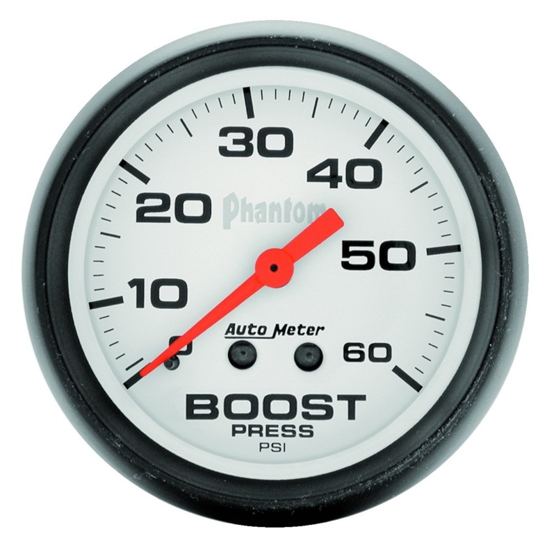 Autometer Phantom 52mm 0-60 PSI Mechanical Boost Gauge - 5705