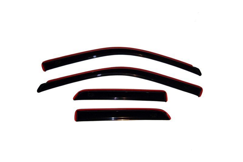 AVS 09-18 Dodge RAM 1500 Quad Cab Ventvisor In-Channel Front & Rear Window Deflectors 4pc - Smoke - 194101