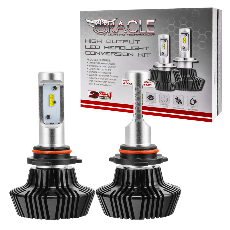 Oracle 9006 4000 Lumen LED Headlight Bulbs (Pair) - 6000K - 5240-001