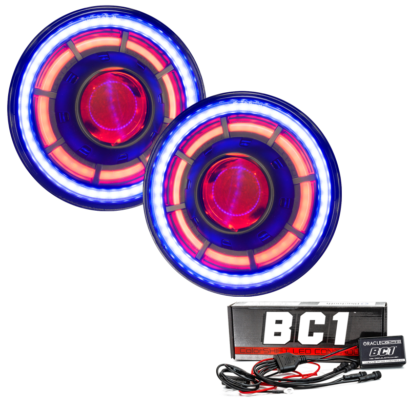 Oracle Oculus 7in ColorSHIFT Bi-LED Projector Headlights for Jeep Wrangler JK - 5876-335