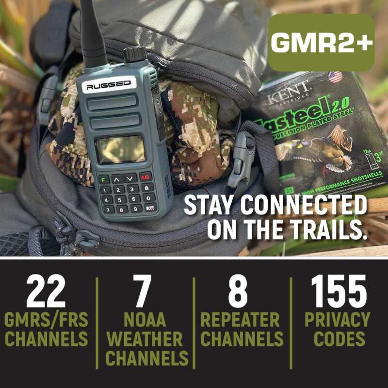 Rugged Radios Rugged GMR2 PLUS - GMRS / FRS Two Way Handheld Radio Safety Orange - GMR2-PLUS-ORN