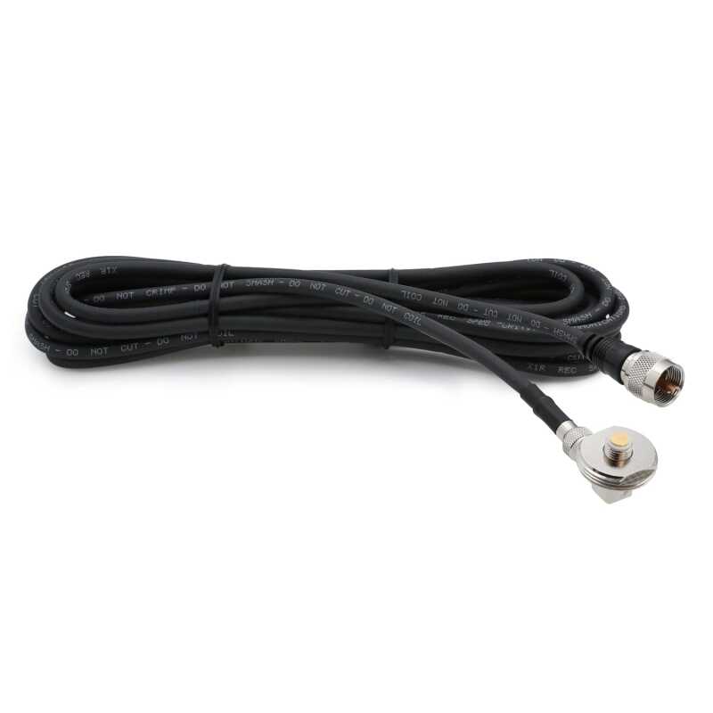 Rugged Radios 15 Ft Antenna Cable with Removable Mini 3/8 NMO Bulkhead Mount - NMO-MINI-U-15