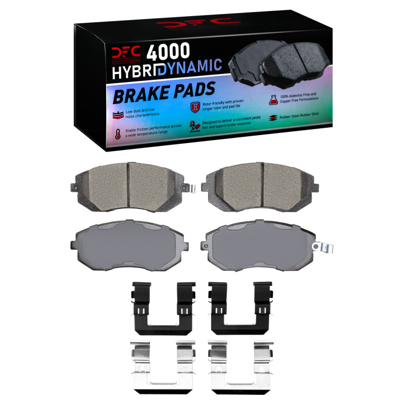 DFC 02-10 Subaru Impreza Front 4000 HybriDynamic Brake Pads and Hardware Kit - 4000-0929-01