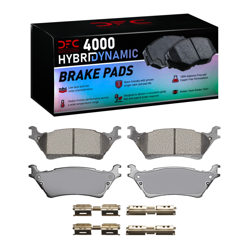 DFC 12-20 Ford F-150 RWD Rear 4000 HybriDynamic Brake Pads and Hardware Kit - 4000-1602-01