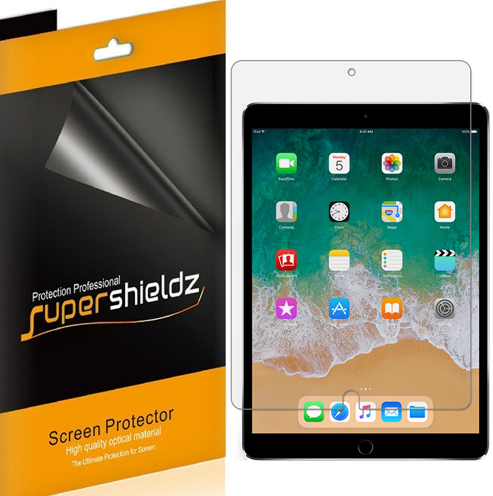 [3-Pack] Supershieldz for Apple iPad Pro inch Screen Protector,  Anti-Bubble High Definition (HD) Clear Shield