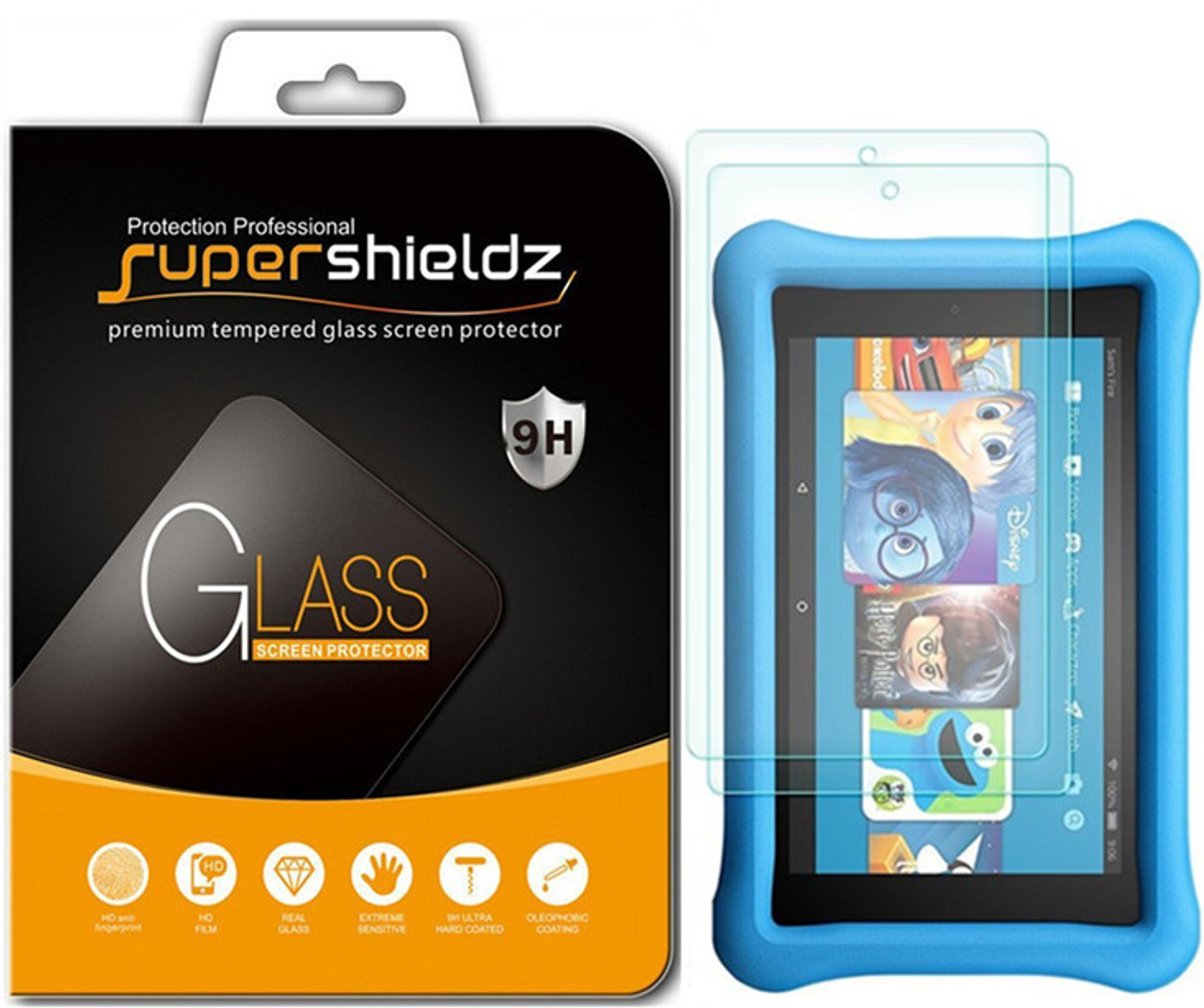 2-Pack] Supershieldz for All New Fire HD 10 Tablet 10.1 inch (9th