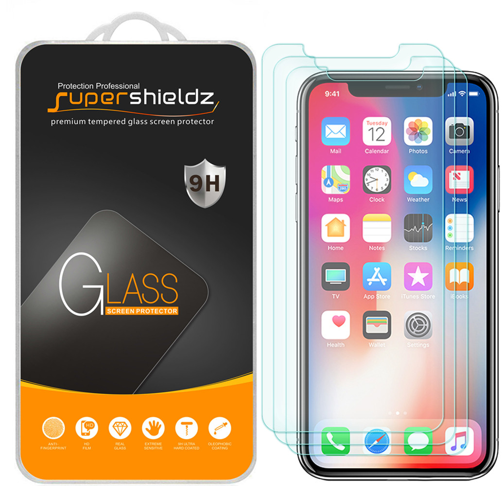3-Pack] Supershieldz for Tempered Glass Screen Protector for Apple