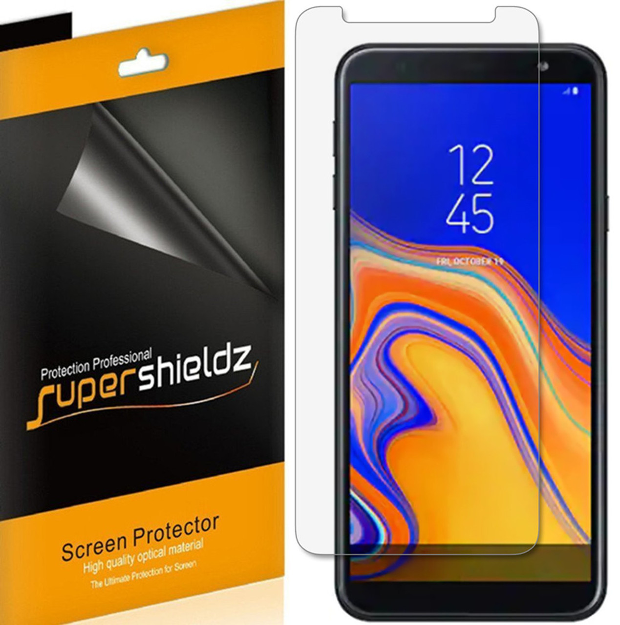 6-Pack] Supershieldz Samsung Galaxy J6 plus Screen Protector, Anti-Bubble High Definition (HD) Clear Shield -
