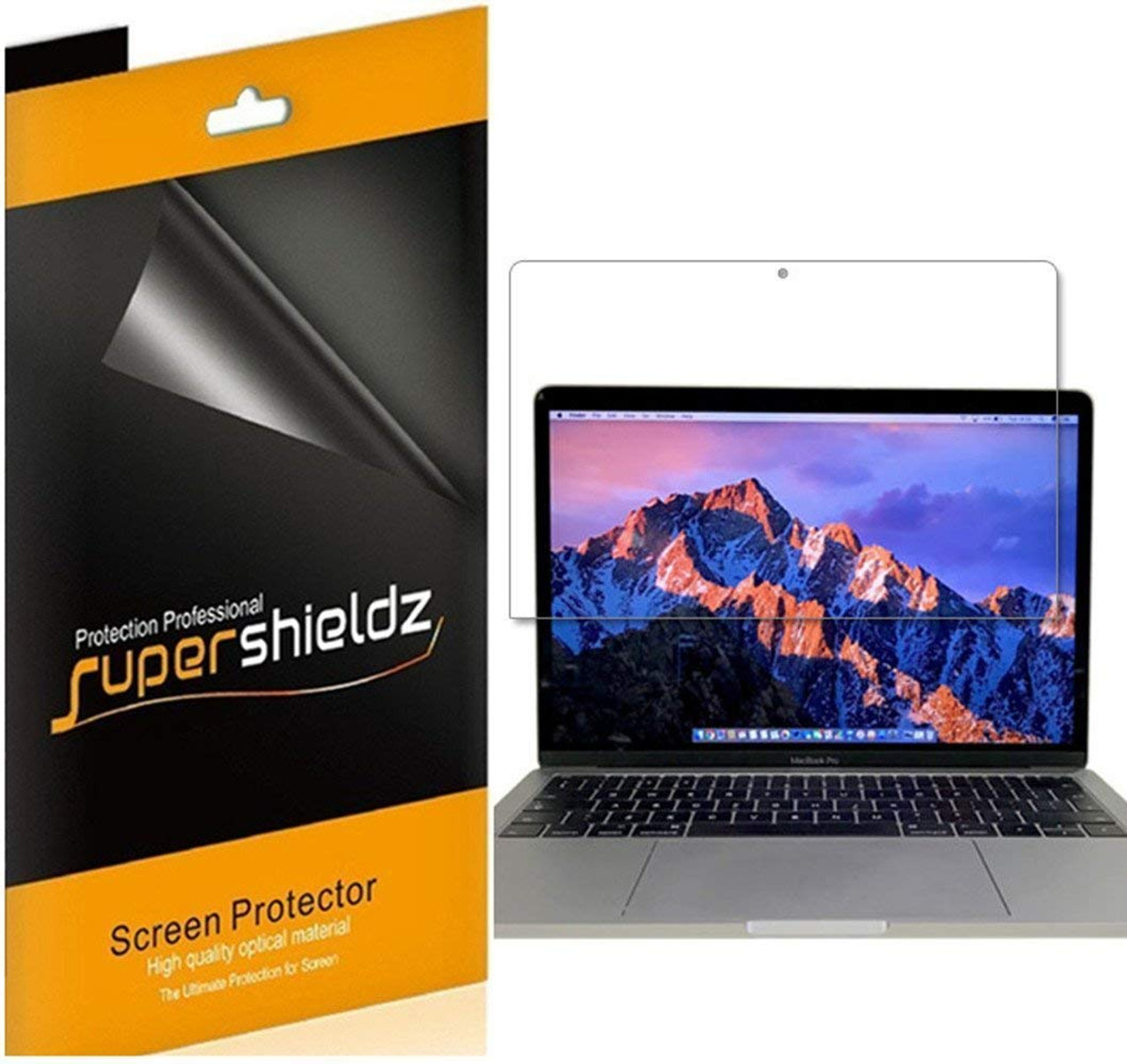 3-Pack] Supershieldz for Apple MacBook Pro 15 inch (2019 2018 2017 2016  Released) Model A1707 A1990 Touch Bar Screen Protector