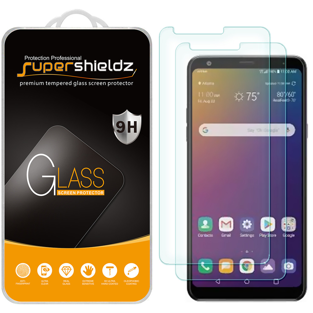 Tempered Glass Screen Protector For LG K40, Harmony 3, Xpression Plus 2 - Black Frame
