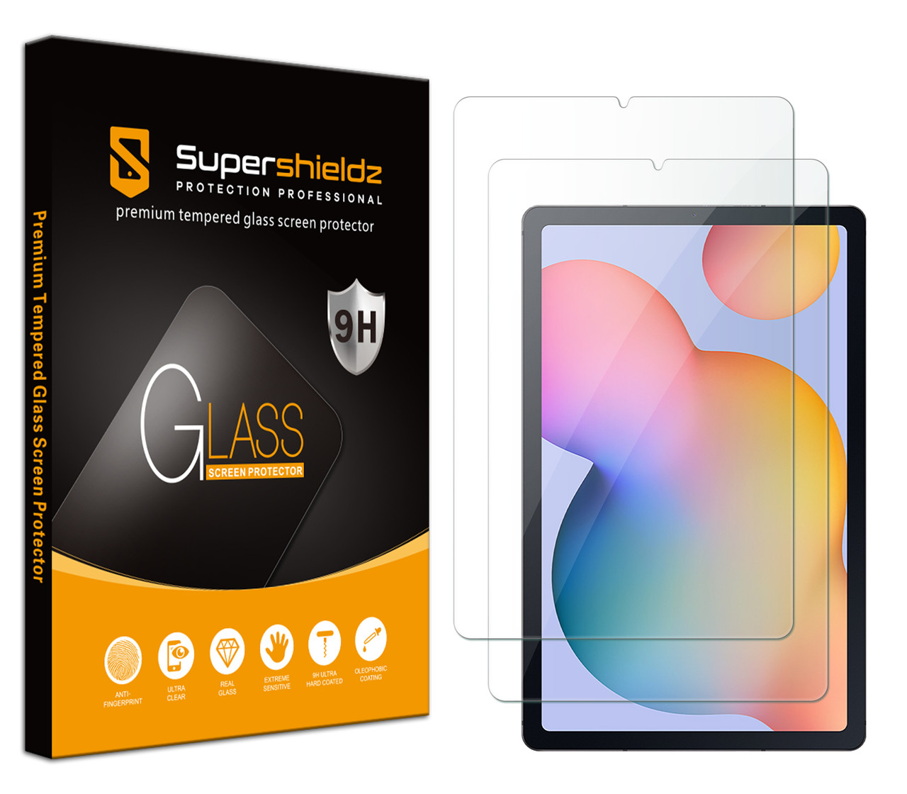 2-Pack] Supershieldz for Samsung Galaxy Tab S6 Lite 10.4 inch