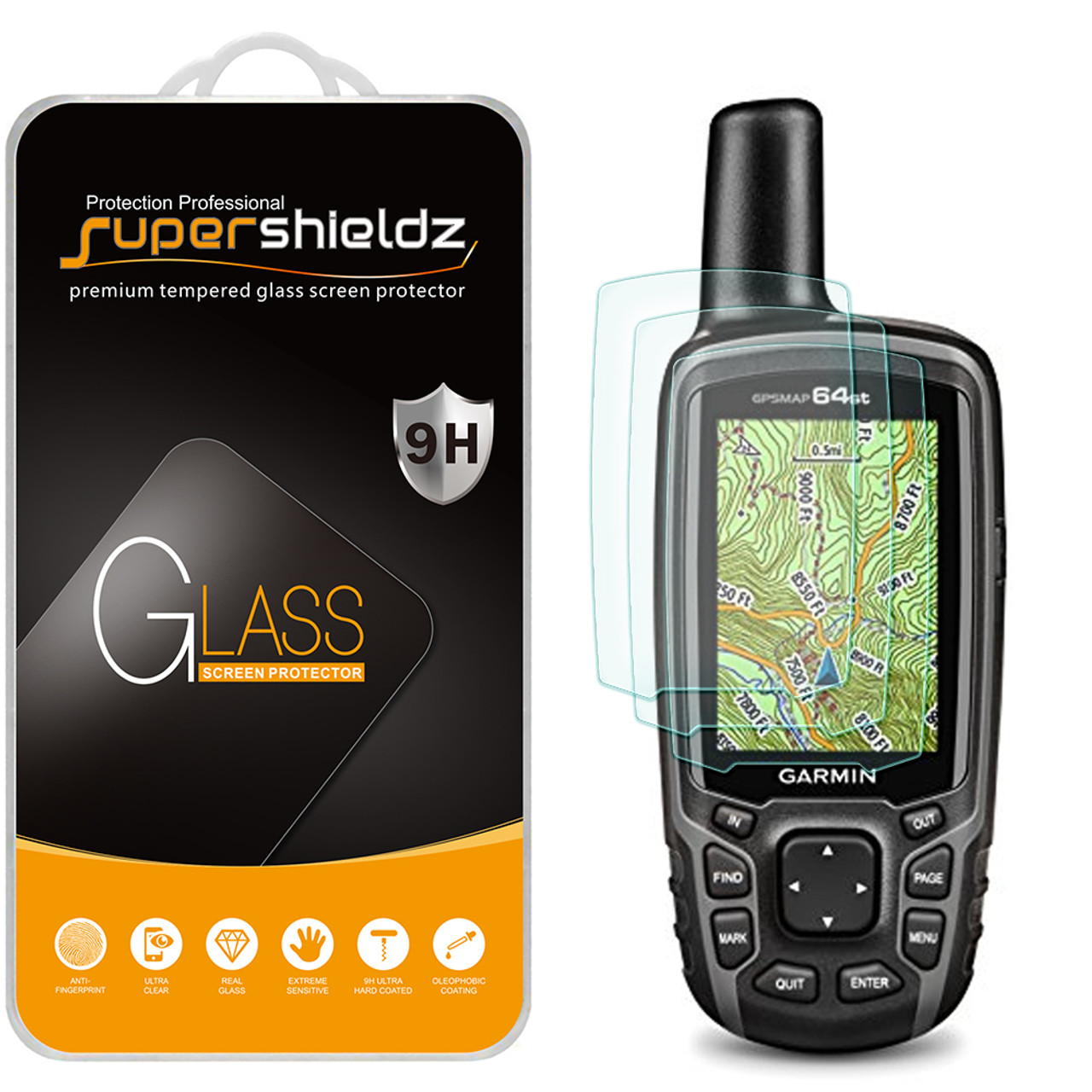 3-Pack] Supershieldz for Garmin GPSMAP 62 /62s /62st /62sc /62stc