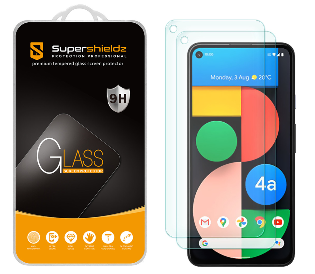 Premium HD Clarity Google Pixel 4 XL Tempered Glass Screen Protector 3 Pack 