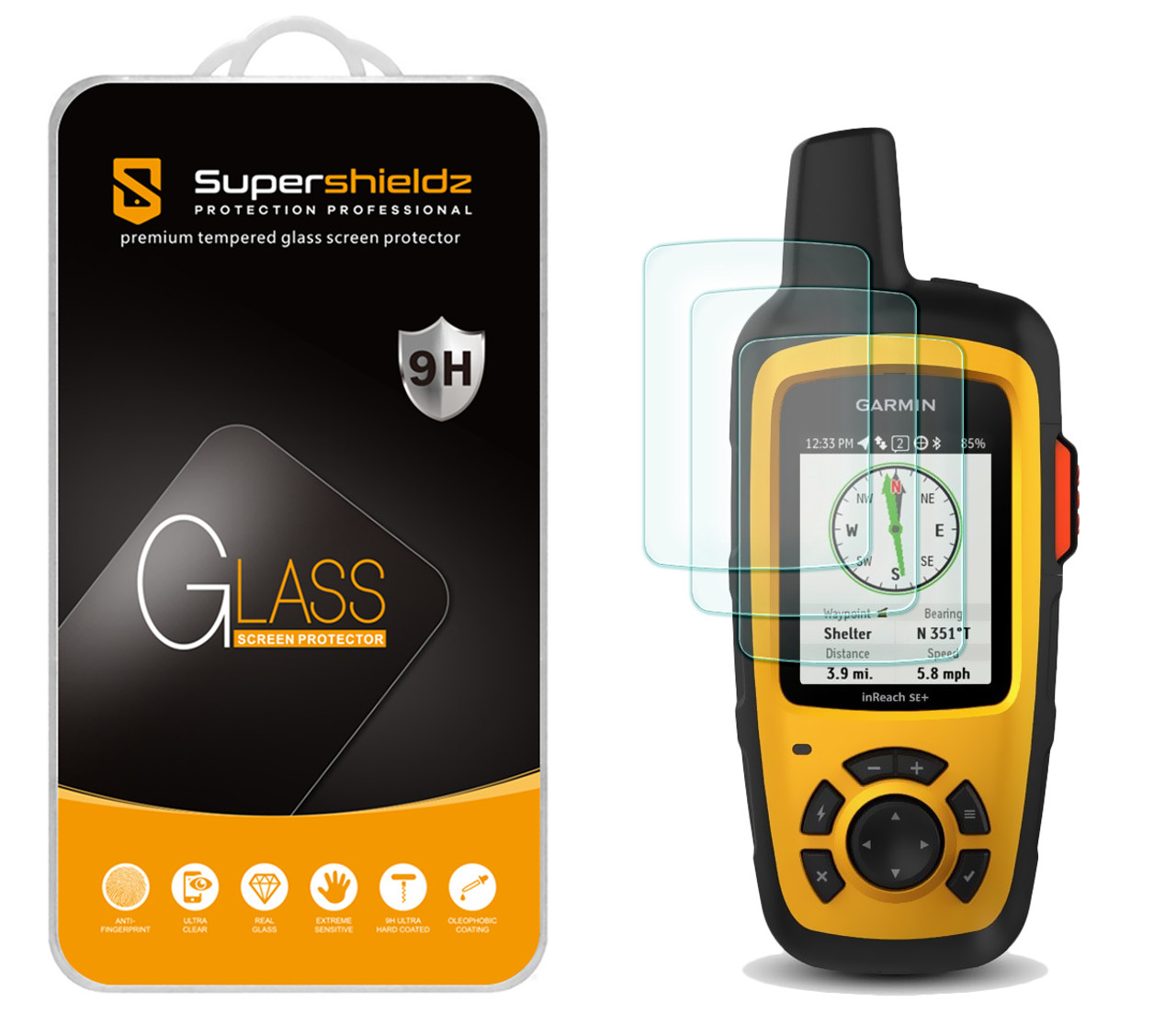 3-Pack] Supershieldz for Garmin inReach SE+ / inReach Explorer+