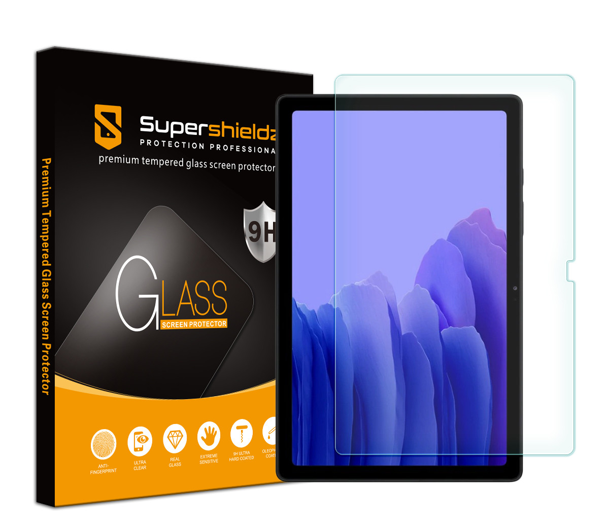 [1-Pack] Supershieldz for Samsung Galaxy Tab A7 inch) Tempered Glass  Screen Protector, Anti-Scratch, Anti-Fingerprint, Bubble Free