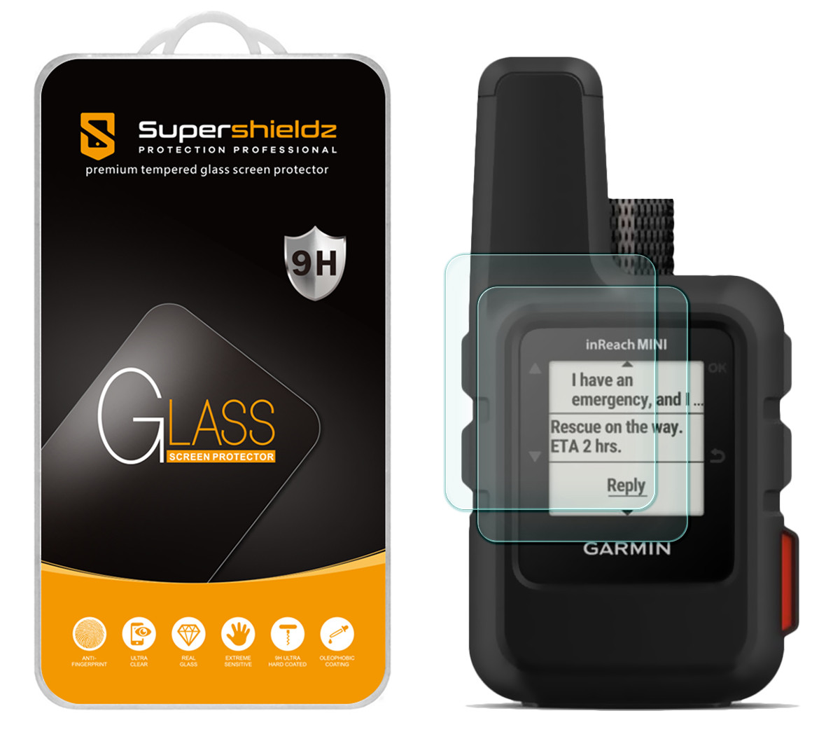 Supershieldz Tempered Glass Screen Protector for Garmin inReach Mini 2 / inReach Mini
