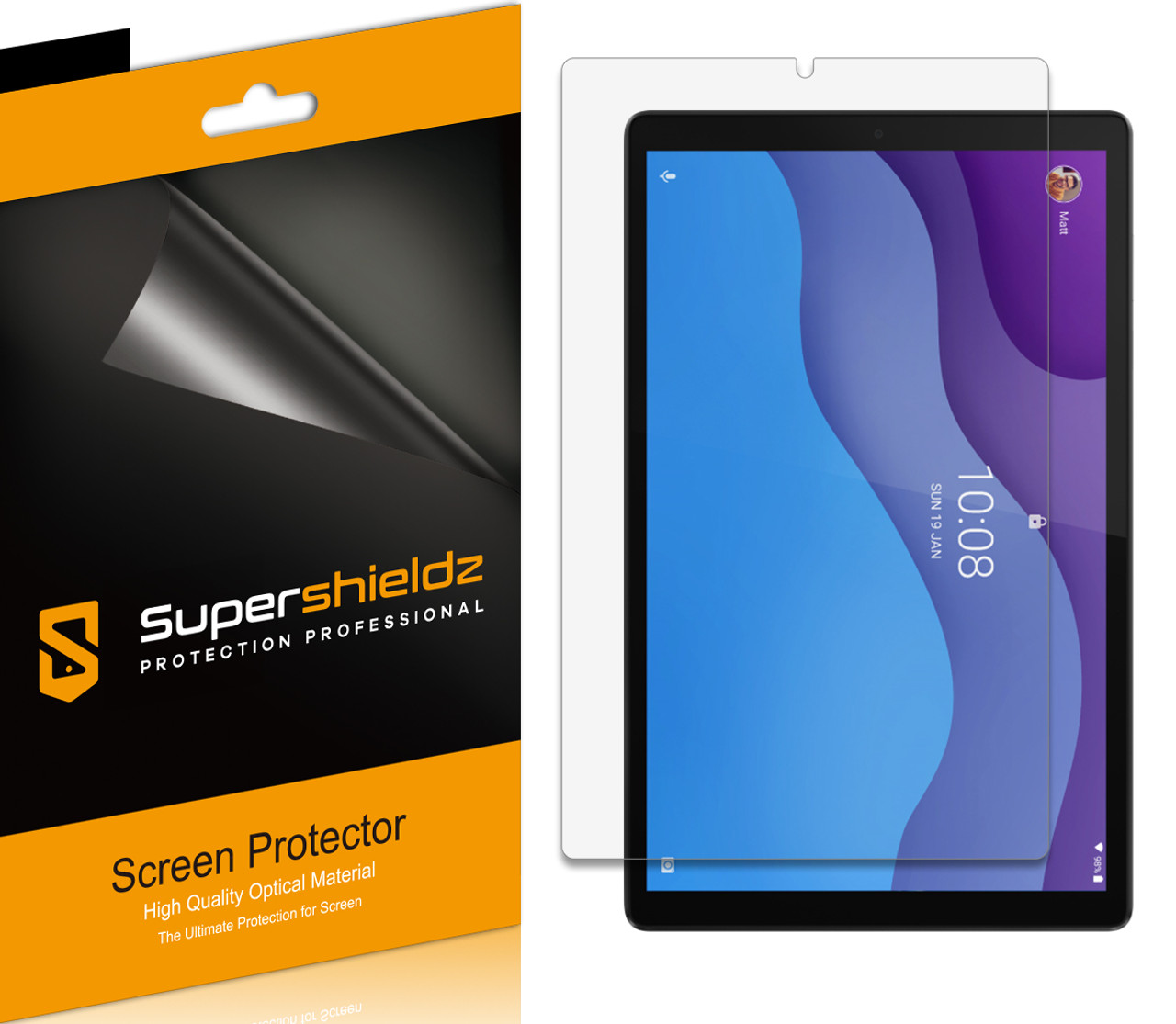 3-Pack] Supershieldz for Lenovo Tab M10 HD (2nd Gen) 10.1 inch