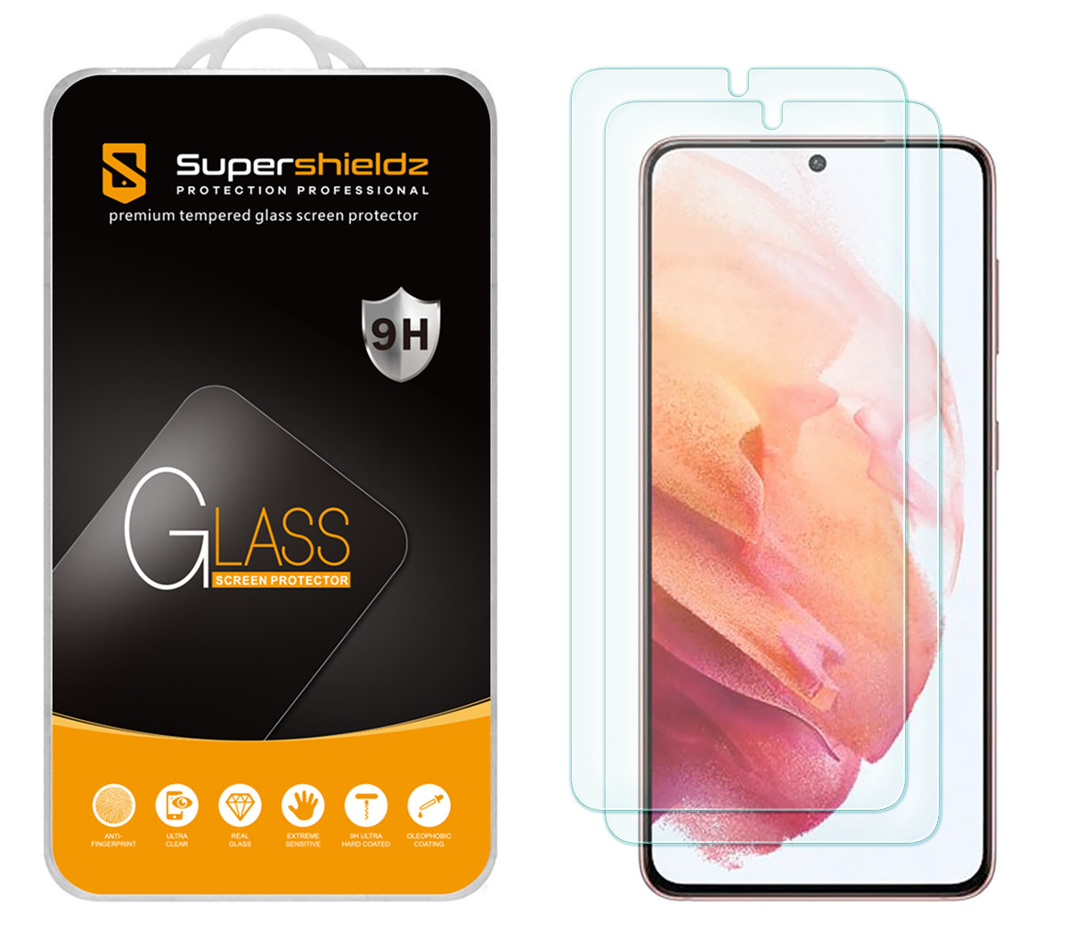 Supershieldz Tempered Glass Screen Protector for Samsung Galaxy S21 5G