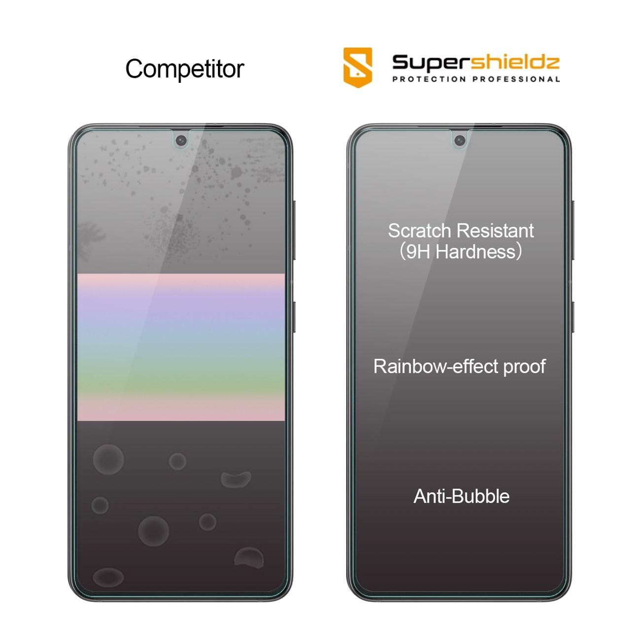[2-Pack] Supershieldz for Samsung Galaxy S21 Ultra 5G Screen Protector,  [Full Screen Coverage] Anti-Bubble High Definition (HD) Clear Shield