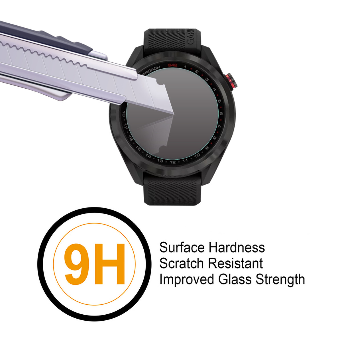 3-Pack] Supershieldz for Garmin Approach S42 Tempered Glass Screen