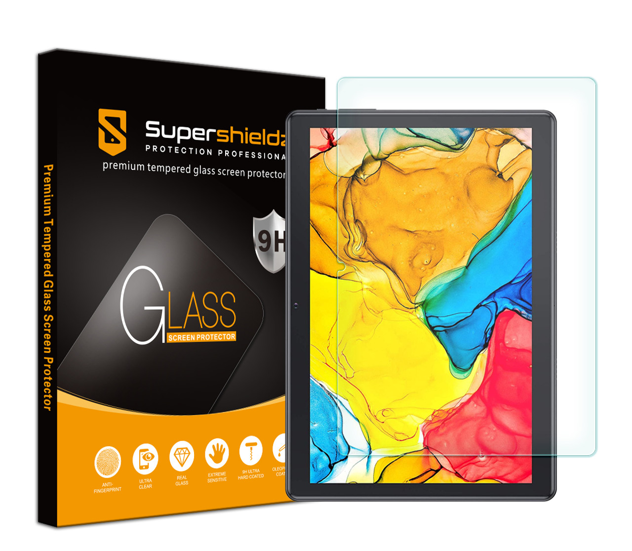 [1-Pack] Supershieldz for Dragon Touch MAX10 Plus Tablet (10.1 inch)  Tempered Glass Screen Protector, Anti-Scratch, Anti-Fingerprint, Bubble Free