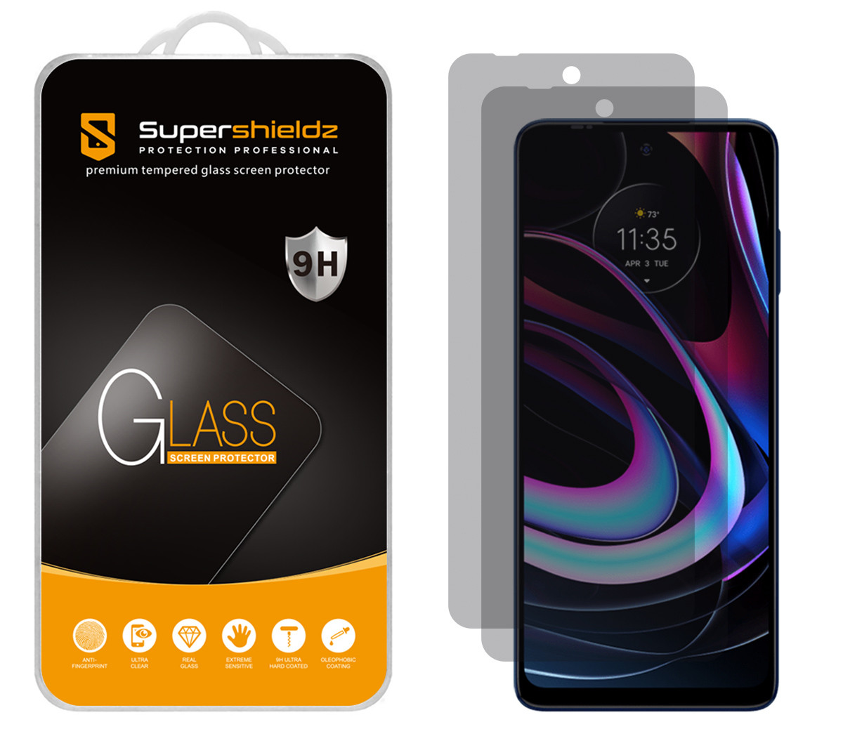 2-Pack] Supershieldz for Motorola Edge 2021 / Motorola Edge 5G UW