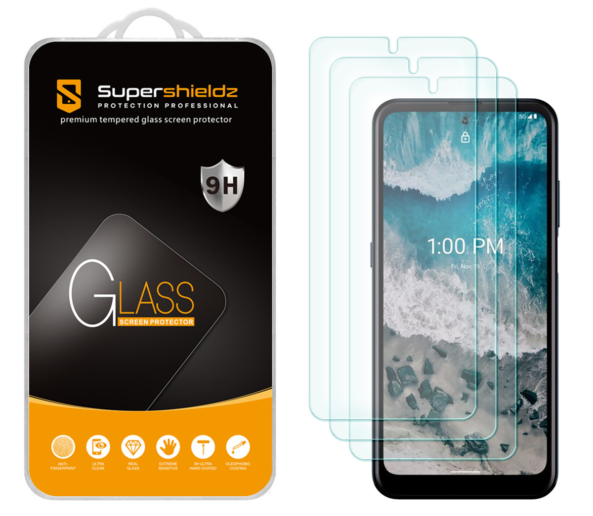 3 Pack) Supershieldz Designed for Nokia X100 Tempered Glass Screen Protector, Anti Scratch, Bubble Free - Supershieldz 3 Pack) Supershieldz Designed for Nokia X100 Tempered Glass Screen Protector, Anti Scratch, Bubble Free - Supershieldz