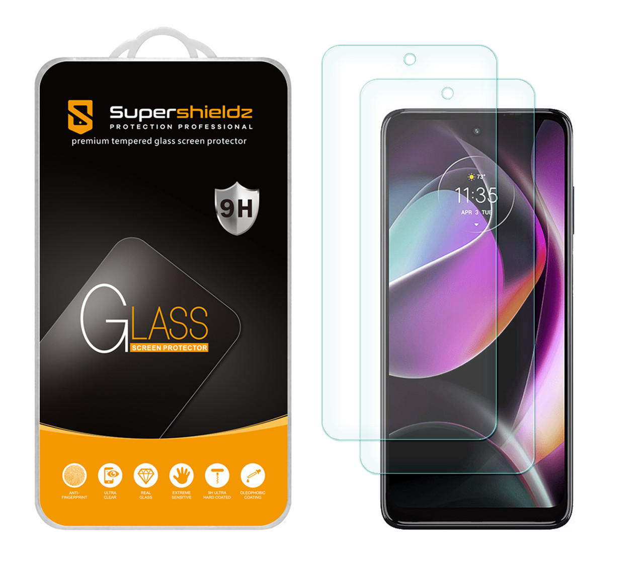 2 Pack) Supershieldz Designed for Motorola Moto G 5G (2022