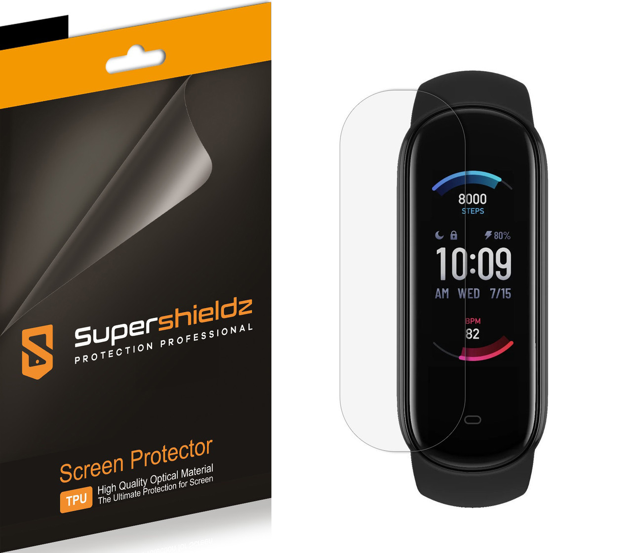Pack) Supershieldz Designed for Amazfit Band Screen Protector