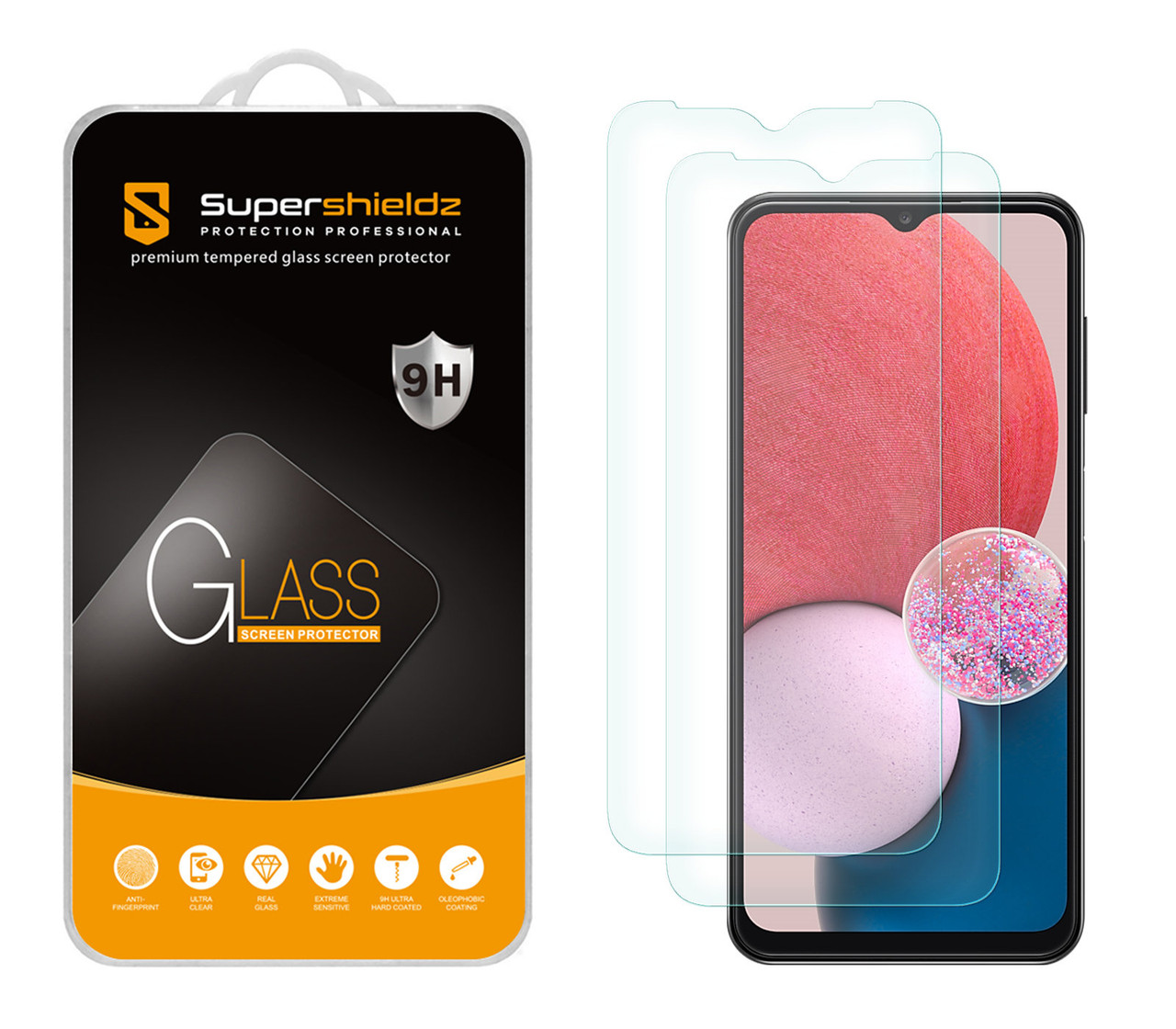 2 Pack) Supershieldz Designed for Samsung Galaxy A14 5G Tempered