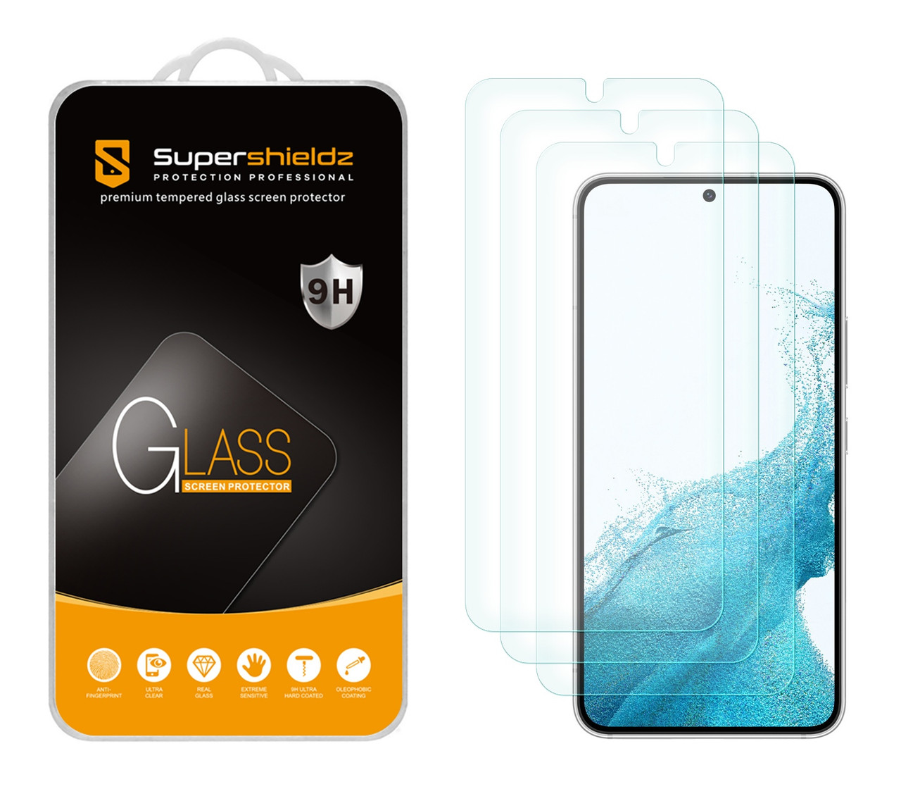 Supershieldz Tempered Glass Screen Protector for Samsung Galaxy S23 5G