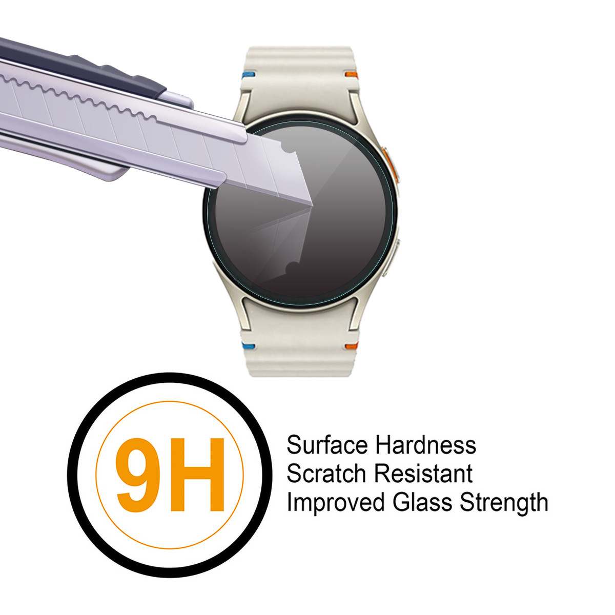 Supershieldz (6 Pack) Screen Protector for Samsung Galaxy Watch 7/6/5/4/FE (40mm) - Thumbnail 2