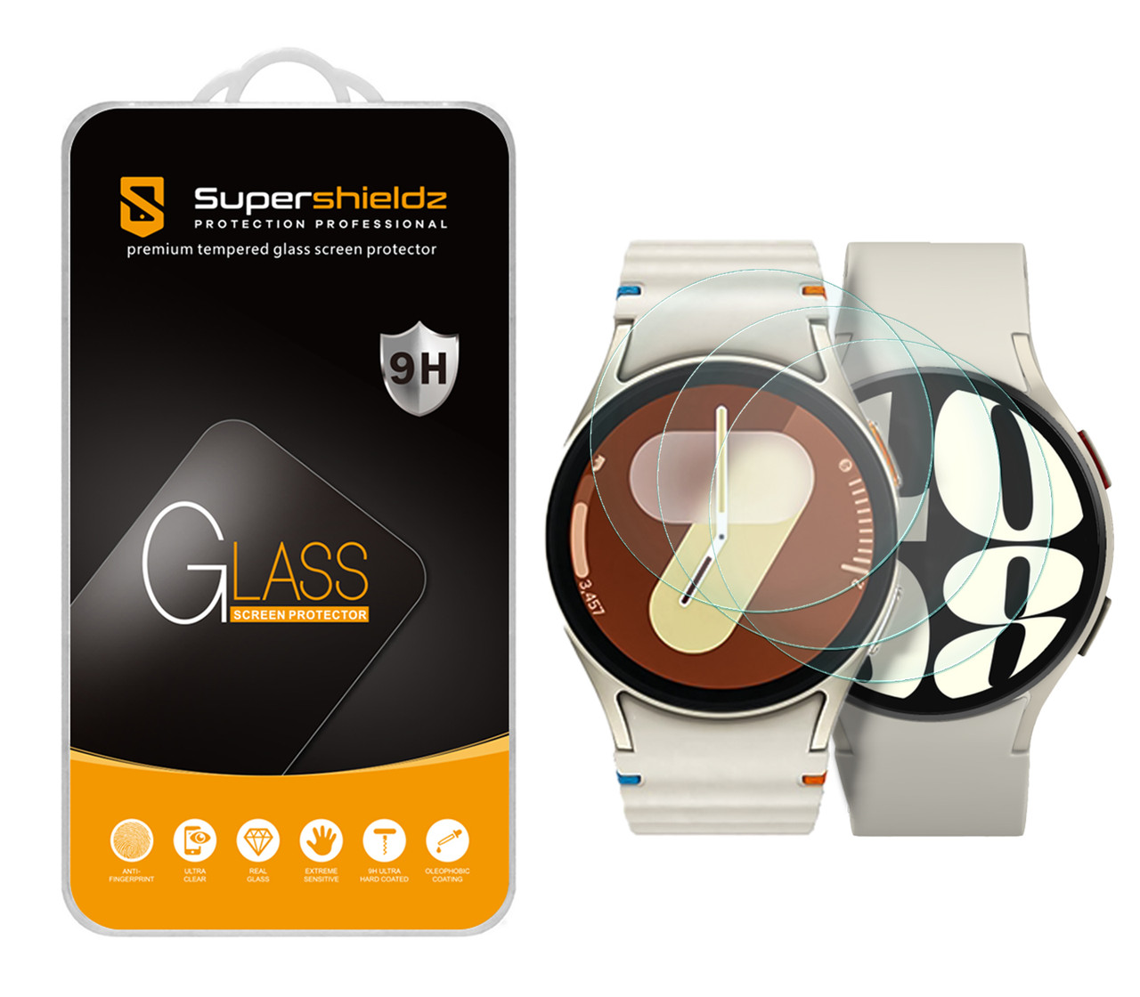 Supershieldz (6 Pack) Screen Protector for Samsung Galaxy Watch 7/6/5/4/FE (40mm)