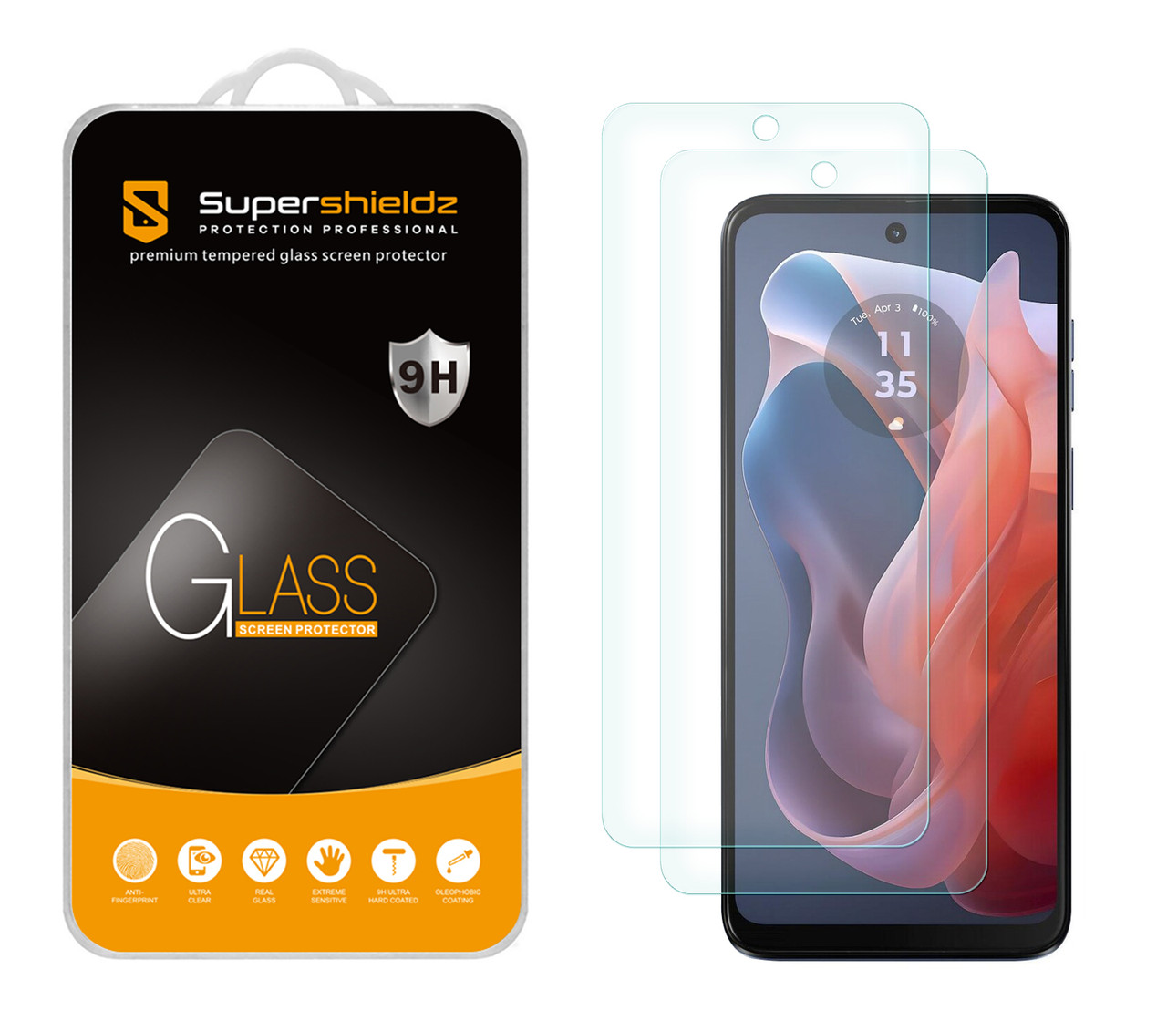 2-4 Pack 9H Tempered Glass Privacy Screen Protector For Motorola