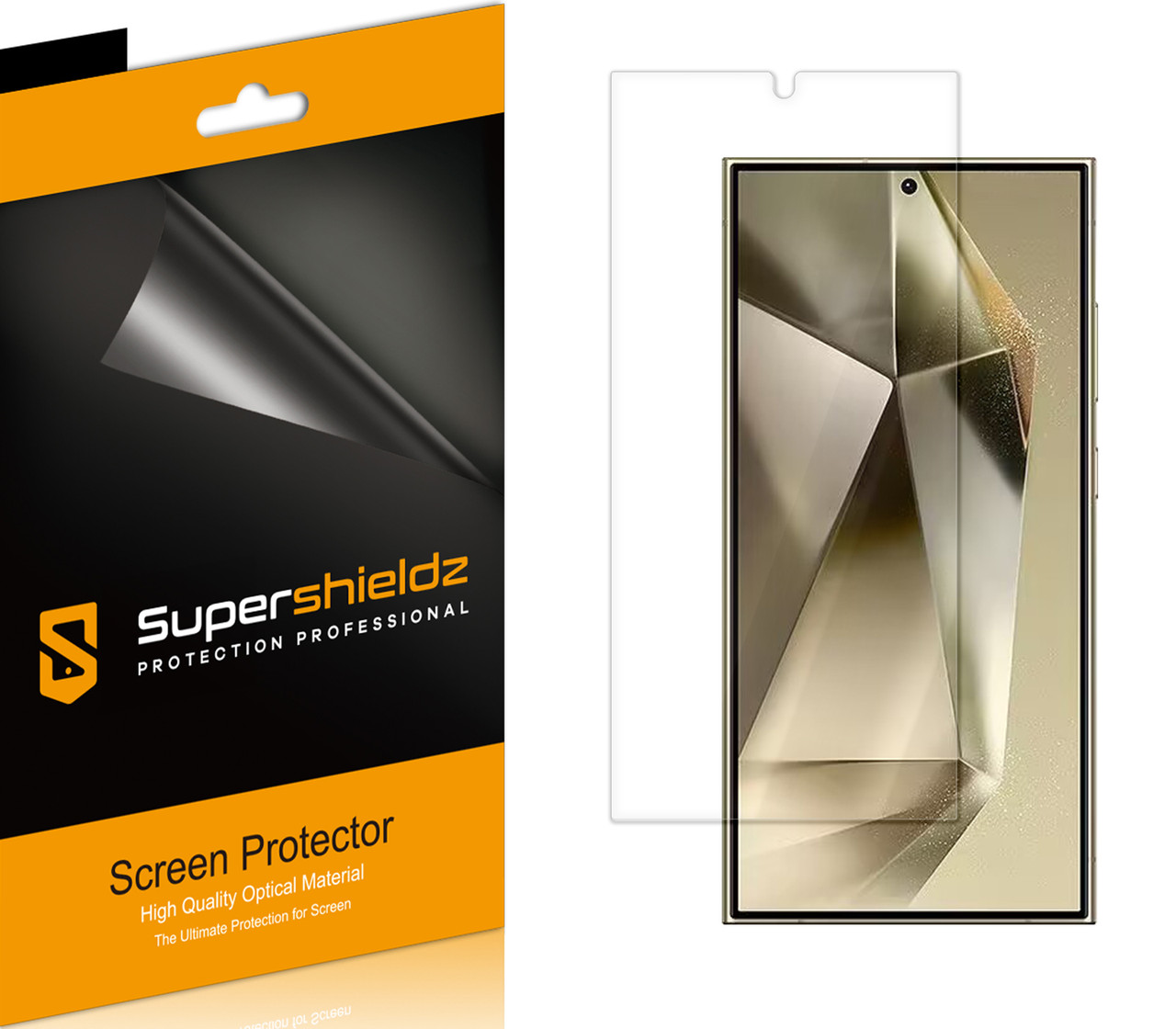 3 Pack) Supershieldz Designed for Samsung (Galaxy S24 Ultra) Screen  Protector, High Definition Clear Shield (PET) - Supershieldz