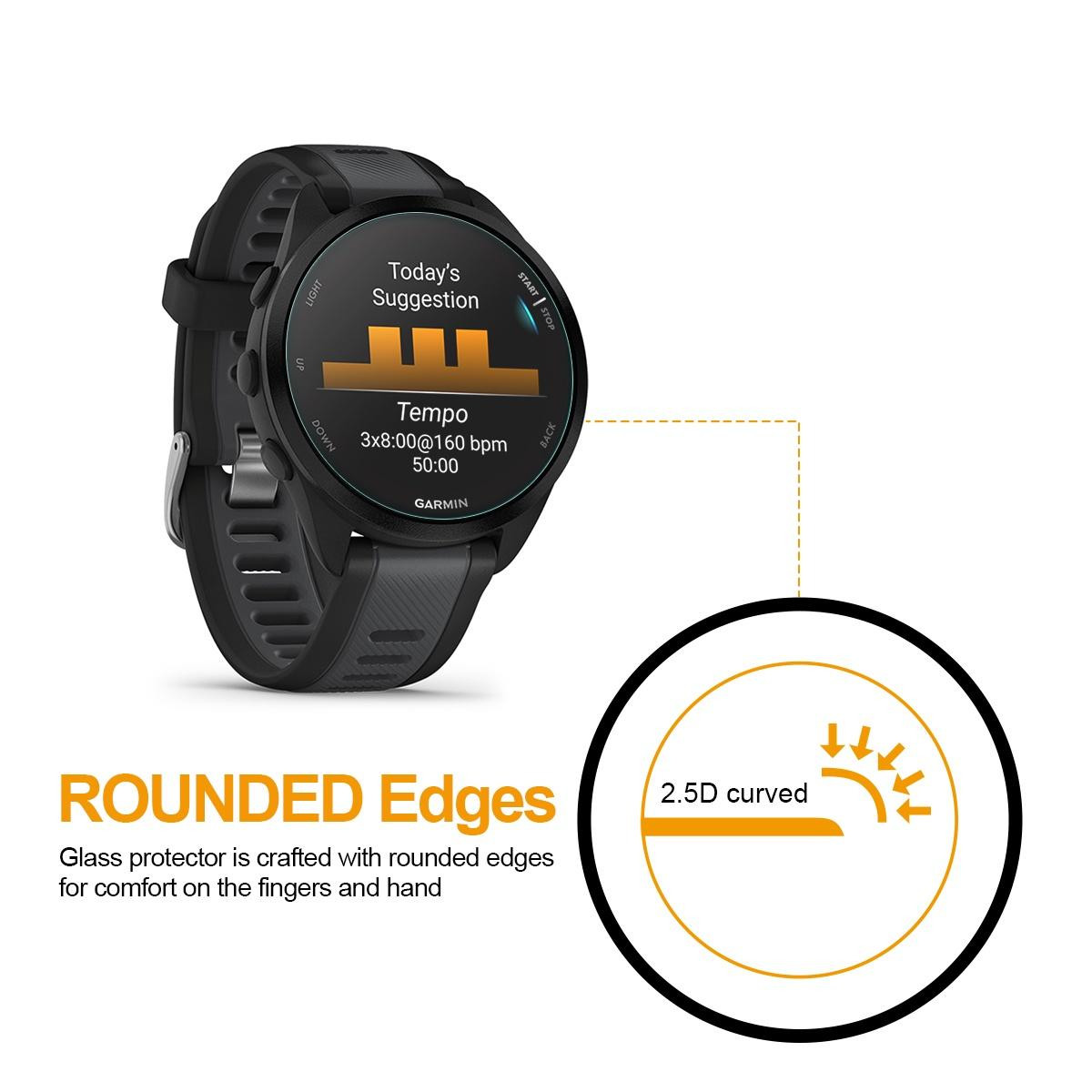 Garmin Forerunner 955 Solar Supershieldz 3-Pack Tempered Glass