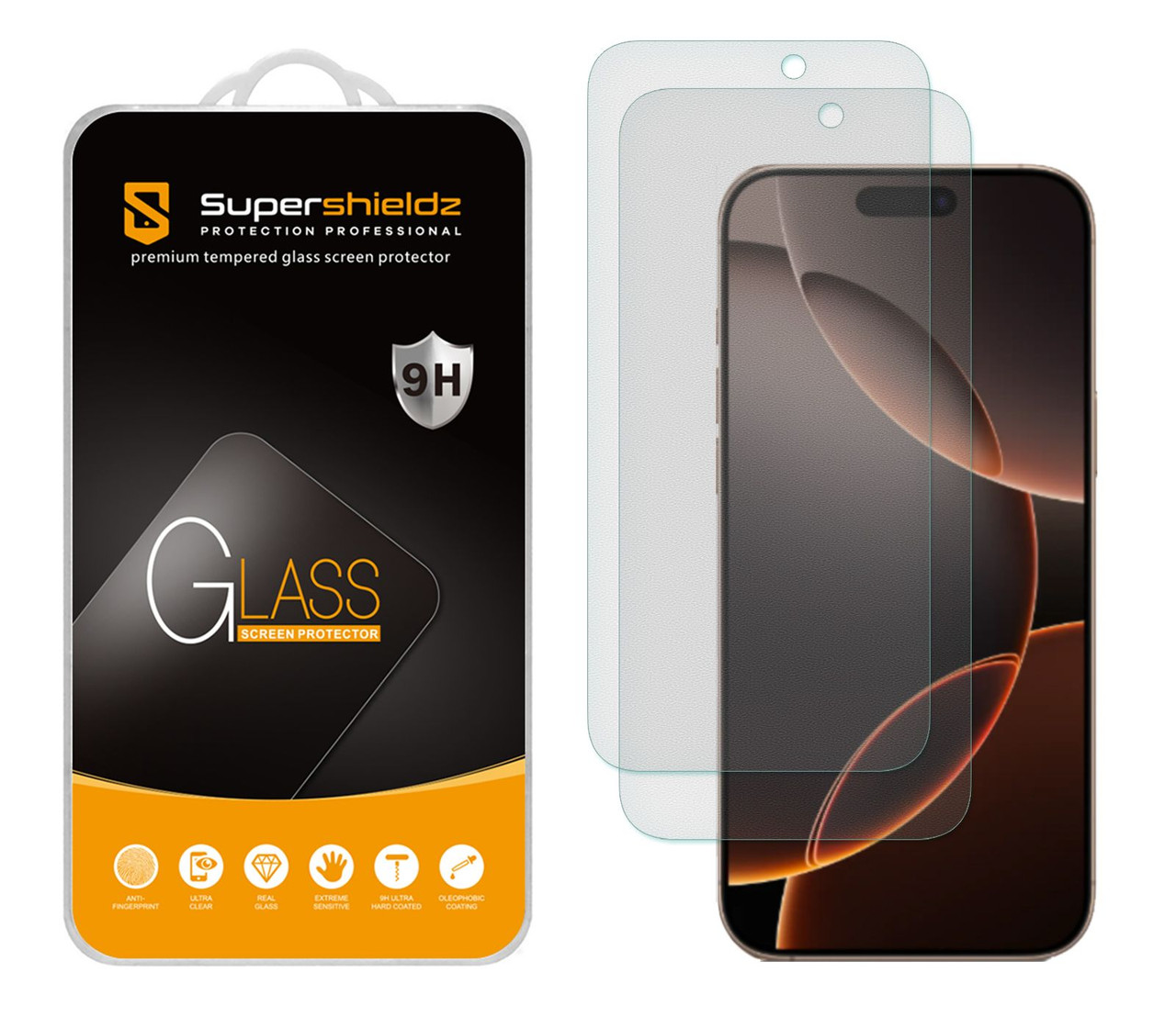 Supershieldz Anti Glare Tempered Glass Screen Protector for iPhone 17 Pro Max / iPhone 16 Pro Max
