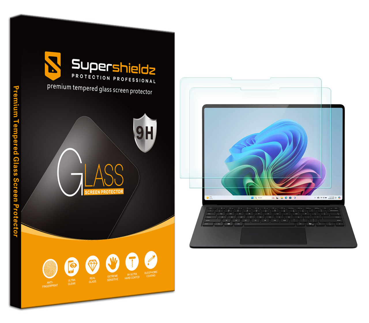 2 Pack) Supershieldz Designed for Microsoft Surface Laptop 7 (13.8
