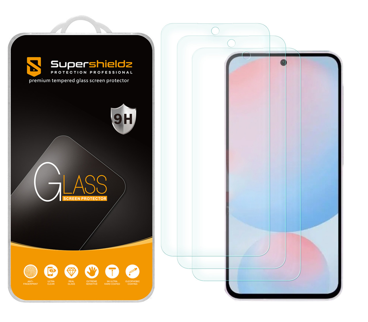 (3 Pack) Supershieldz Designed for Samsung Galaxy A36 5G/ A56 Tempered Glass Screen Protector, Anti Scratch, Bubble Free