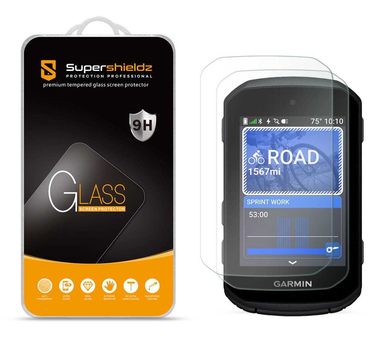 2 Pack) Supershieldz Designed for Garmin Edge 550 and Edge 850