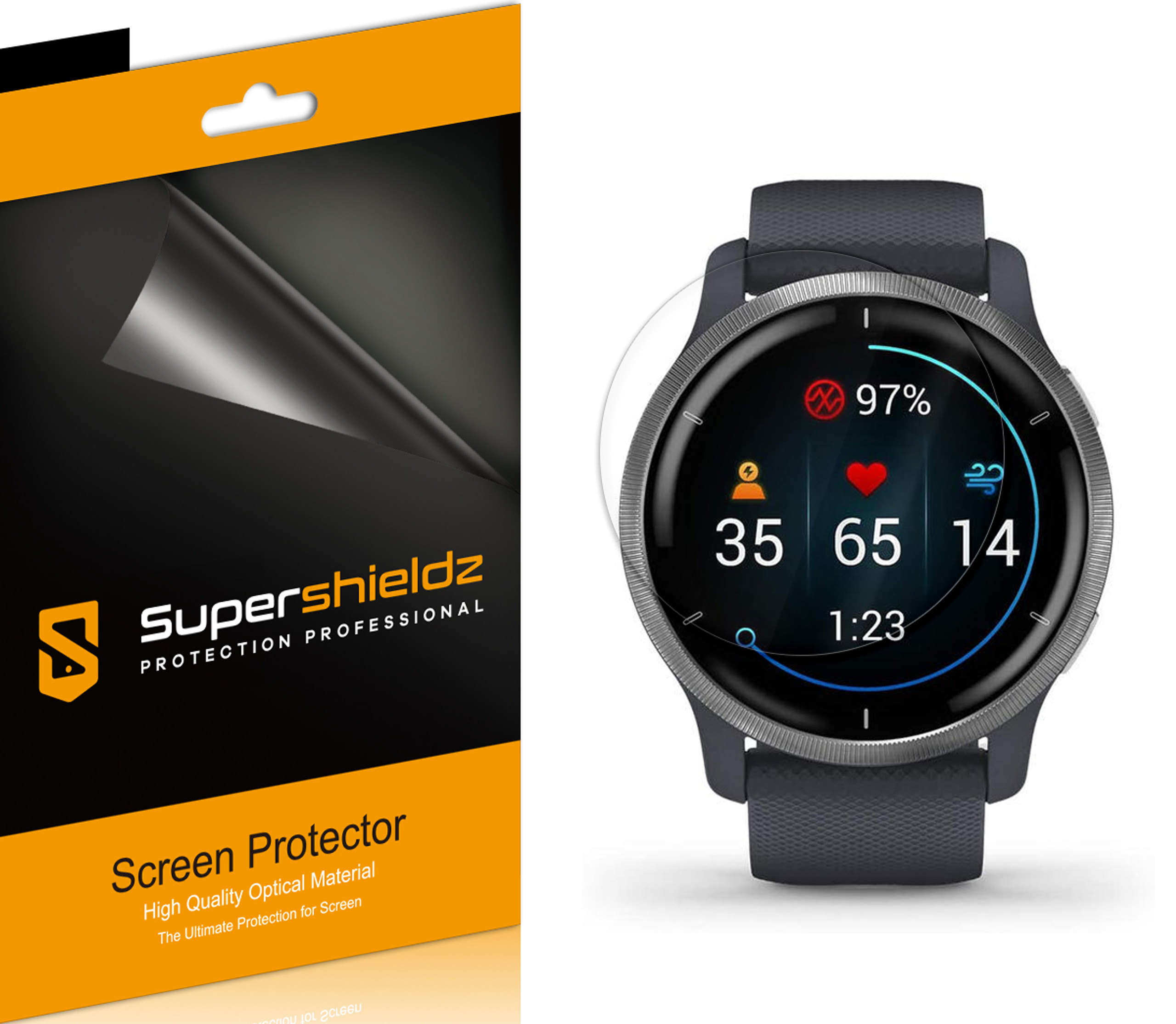 [3Pack] Supershieldz for Garmin Venu 2 Plus / Venu 2 Screen Protector