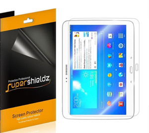 [3-Pack] Supershieldz for Samsung Galaxy Tab 3 10.1 Screen Protector, Anti-Bubble High Definition (HD) Clear Shield