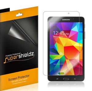 [3-Pack] Supershieldz for Samsung Galaxy Tab 4 7.0 Screen Protector, Anti-Bubble High Definition (HD) Clear Shield