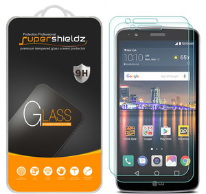 [2-Pack] Supershieldz for LG Stylo 3 / LG Stylus 3 Tempered Glass Screen Protector, Anti-Scratch, Anti-Fingerprint, Bubble Free