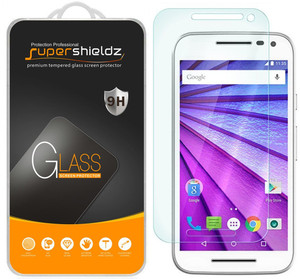 [2-Pack] Supershieldz for Motorola Moto G (3rd Gen) Tempered Glass Screen Protector, Anti-Scratch, Anti-Fingerprint, Bubble Free