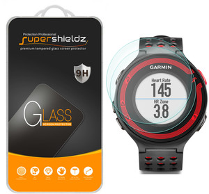 [2-Pack] Supershieldz for Garmin Forerunner 220 / 225 / 230 / 235 / 620 / 630 Tempered Glass Screen Protector, Anti-Scratch, Anti-Fingerprint, Bubble Free