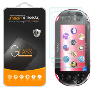 [3-Pack] Supershieldz for Sony PlayStation Vita 2000 Tempered Glass Screen Protector, Anti-Scratch, Anti-Fingerprint, Bubble Free