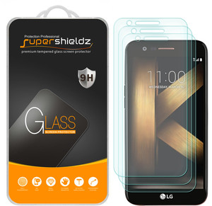 [3-Pack] Supershieldz for LG K20 (AT&T) Tempered Glass Screen Protector, Anti-Scratch, Anti-Fingerprint, Bubble Free